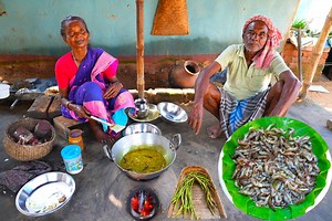 4.1M views · 10K reactions | TARO STOLON RECIPE | again my grandfather collecting taro stolon and cooking with prawn fish recipe | | Indian tribe food | Facebook