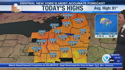 Storm team forecast: Noon Monday 7-6-26