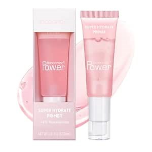 24ml Super Hydrate Primer - with 4% Niacinamide - Gel-Based & Hydrating Foundation Face Primer For Smoothing Skin & Gripping Makeup - Evens Skin & Brightens, Vegan & Cruelty-Free (Pink)