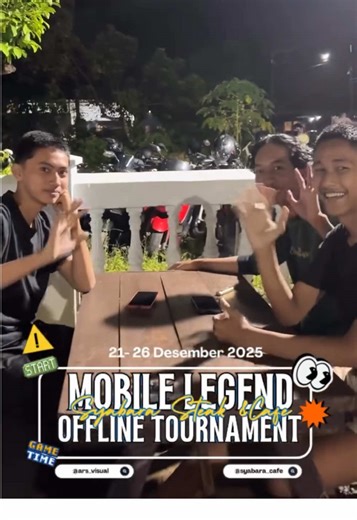 Tournament Mobile Legends at Syabara Cafe