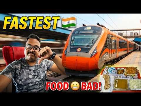 India’s FASTEST Vande Bharat 😳🔥 | Prayagraj to Delhi ⚡ Executive Class Review + Food Shock! 🍱❌