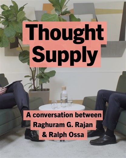 Economics. For Society. on Instagram: "What happens when a former reserve bank governor and a former chief economist come together to discuss the forces shaping our world? In this episode of 'Thought Supply', former governor of the Reserve Bank of India, Raghuram G. Rajan of @chicagobooth joins former @worldtradeorganization chief economist and @ubs Foundation Professor Ralph Ossa of @uzh.ch to discuss the interconnectivity and constraints of monetary policy, fiscal policy, financial markets, an