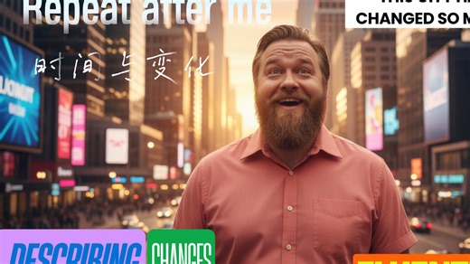 Repeat after me describing changes跟我读：如何描述随时间的变化 | 英语语调、语气、连读与弱化训练