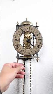 Inexpensive Hermle Skelton Wall Clock but Cool!
