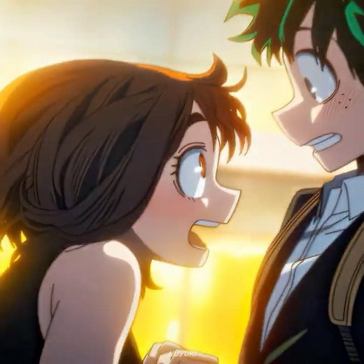 Deku❤️Uraraka… This moment😳 (last episode)​