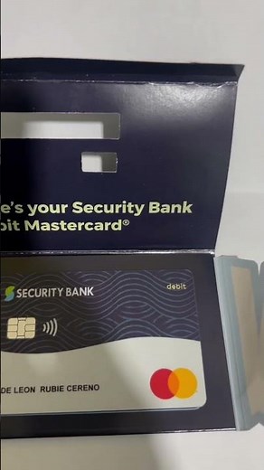 My New Security Bank All Access Savings and Checking Account.