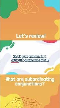 Subordinating Conjunctions Explained in 1 Minute approx