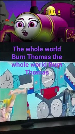 trains formers 4 cursed lady track arachnis vs Thomas spider robot op Thomas prime rosimus prime is