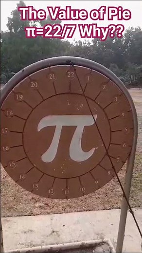 The Value of Pie (π)=22/7 Why??🤔#youtubeshorts #maths #math #viralvideo #education