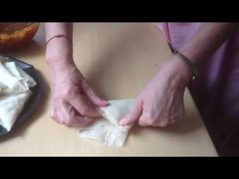 Samoussas pliage feuille de brick