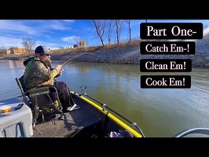 How To Catch, Clean, And Cook Loads Of Wintertime River Bluegills! Part One- The Catch