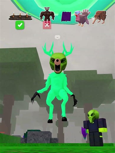 😂. Trolling Alien with Items #99nightintheforest #roblox