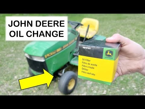 How to Change Oil - John Deere LX172 - Lawn Tractor