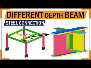 How to install a steel beam to beam connection | beam connection in building construction | 3D