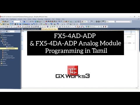 FX5-4AD-ADP & FX5-4DA-ADP Analog Module | Detailed Explanation in Tamil