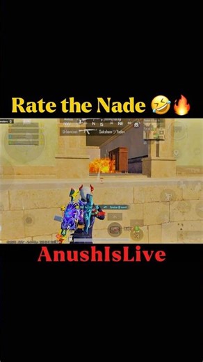 Nade -?/10?🤣🔥#bgmishorts #pubgshorts