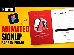 How to Create Interactive SignUp Page Design in Figma | Figma Tutorial