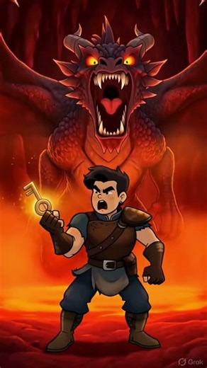 (Part - 3) He Found the Sacred Flame, but the Guardian Dragon Was Waiting.. #animation #adventure