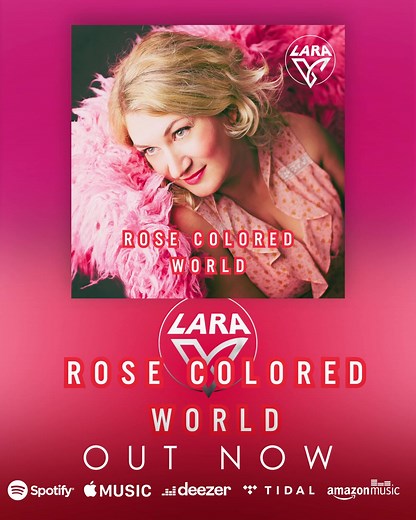 11 reactions |  Today marks a special moment!  “Rose Colored World,” the vibrant new single by LARA V, produced by Bram Meester is officially LIVE on all streaming platforms!  Let’s embark on a journey of positivity together.  Hit play, dance, and let the music fill your soul with joy! Video coming soon, so stay tuned! ️✨ Stream now: https://ditto.fm/rose-colored-world #RoseColoredWorld #NewRelease #LARAV #PositivityInProgress  | Larissa Tormey | Facebook