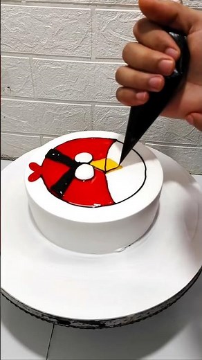 Angry Bird Cake Decorating ideas #trending #shorts #youtubeshorts #cake #cakedesign #angrybirds