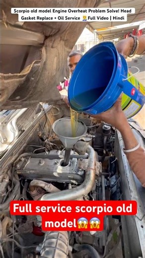 Scorpio old model Engine Overheat Problem Solve! Head Gasket Replace + Oil Service Full Video👨‍🔧