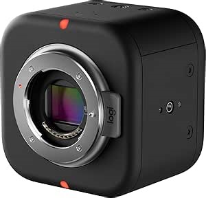 Logitech for Creators Mevo Core Wireless Live Streaming Camera, 4K Video Camera with Interchangeable Lens, Multicam Ready, Intuitive App Control
