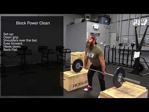 Block Power Clean - Weightlifting
