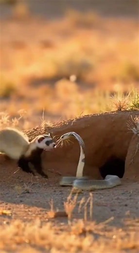 Ferret Dance Defends Home! #FerretMoves #WildDefense #NatureDrama