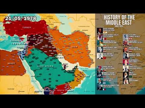 Middle East Borders Change Every Day Over 100 Years (Fast Version)
