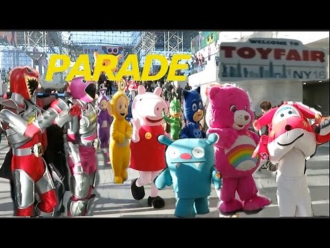 Characters Parade at 2016 NY Toy Fair in New York