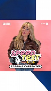 Sabrina Carpenter takes on the Radio 1 Speed Test ✨ How many did you get right? 👀 | BBC Radio 1