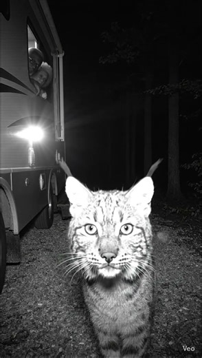 CCTV Camera Captures a Bobcat Near the Night Campsite at Night2026-03-04 | 01:28:54 AM