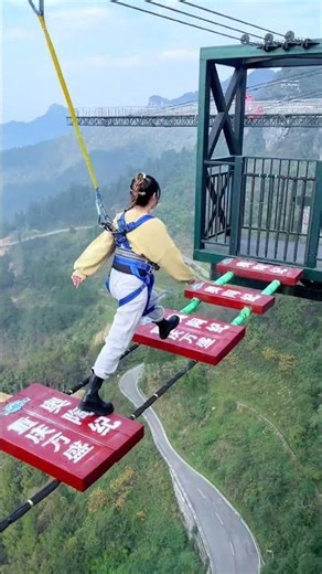 Bungee Jumping With Rope In Beautiful Place:Asmr Bungee Jumping