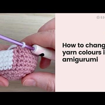 How to change colours in crochet in the round