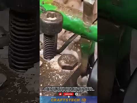 Round-Shaping Filing Machine #machine #technology #cnc