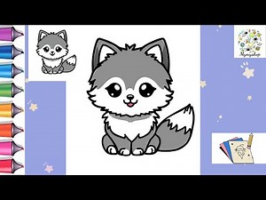 The EASIEST Way to Draw a Cute Wolf