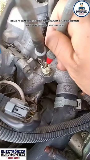HOW TO TEST THE COOLANT TEMPERATURE SENSOR!!! #automotiveelectronics #automobile