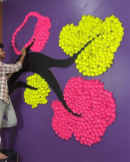 148K views · 406 reactions | A Big Paper Tree DIY wall decor #papertree #DIY | Deep's CRAFT | Facebook