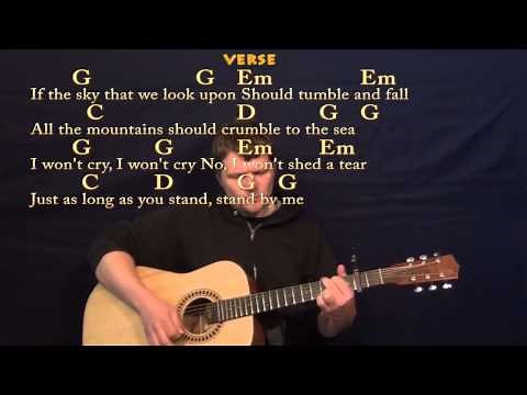 Stand By Me (Ben E King) Easy Guitar Strum Cover Lesson with Lyrics/Chords - Capo 2nd #standbyme