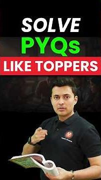 PYQ's Hidden Secret: How Toppers Analyze Them? #jeemains #jeeadvanced #jee2026