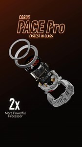Combining a best-in-class processor with breakneck speed and a vivid AMOLED display, PACE Pro sets a new standard for athletes who want a watch with lightning-quick responsiveness in a lightweight package. | COROS