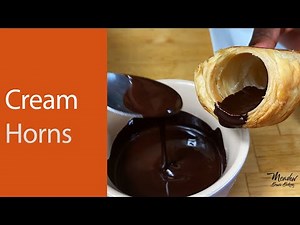Easy cream horn recipe UK : Puff pastry cream horns :