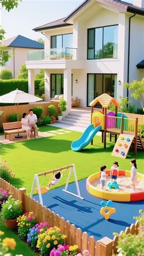 Modern Family Home with Playful Backyard: Fun for All Ages!