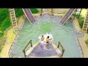 Build Big Swimming Pool & Water Slide for Swimming Pool (full video)