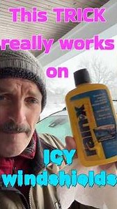 This trick helps keep ice forming on your windshield if u have defrost on high. #rainx