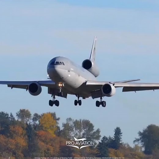 348 reactions | Omega Tanker DC-10 Landing at Boeing Field – Omega Aerial Refueling Services (McDonnell Douglas DC-10) | Pro Aviation | Facebook