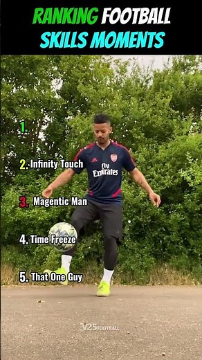 Ranking the 5 BEST SKILLS to Play Football! ⚽🔥 #football #footballshorts #jogabonito