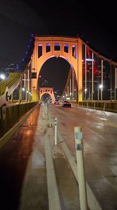 The #Clemente bridge on a soggy, #Pittsburgh night. | Ray Petelin Weather