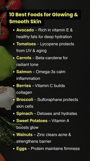10 Best Foods for Your Skin