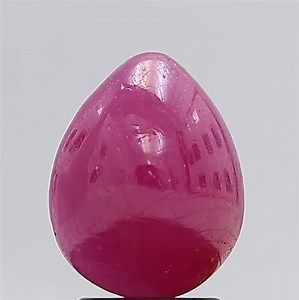 2.6 Carat 2.25 Ratti Natural Africa Pear Shape Pinkish Red Ruby